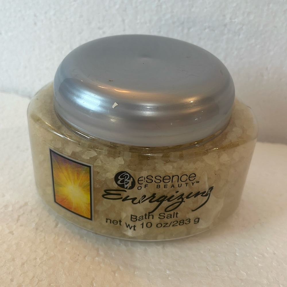 Essence of beauty energizing bath salts 10 oz jar for 6 baths